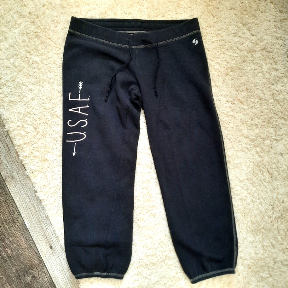 NAVY BLUE SOFFE SWEATPANTS JUNIOR'S SIZE L